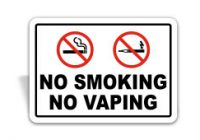 No Smoking and No Vaping Sign