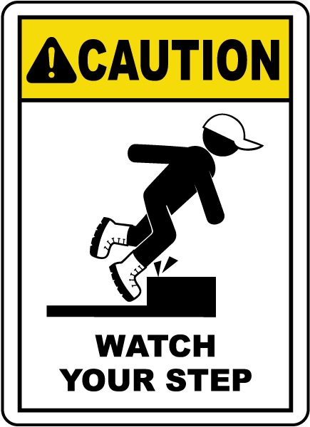 watch your step clipart - photo #10