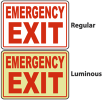 Emergency Exit Sign