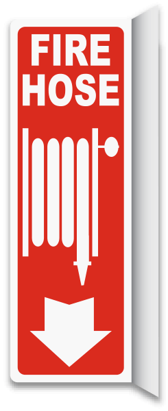 Fire Hose Sign 