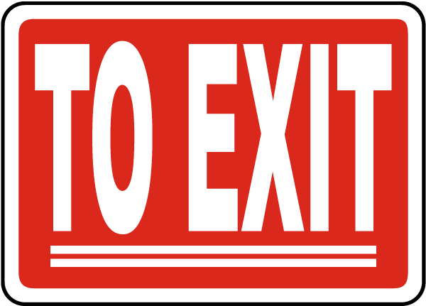 To Exit Sign 