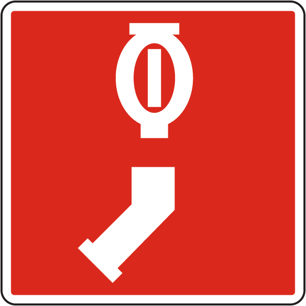 Single Automatic Sprinkler Connection symbol sign