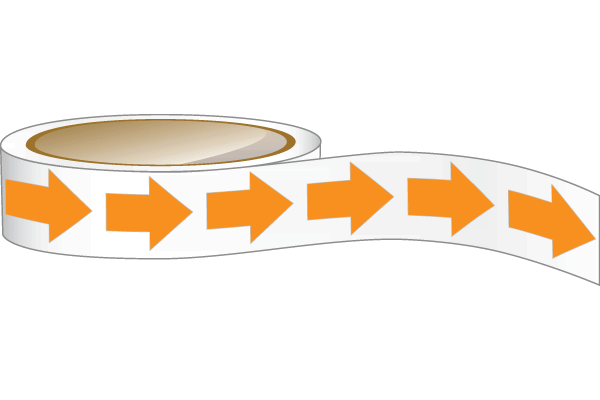 Orange Floor Marking Arrow