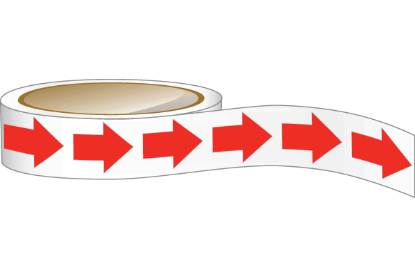 Red Floor Marking Arrow