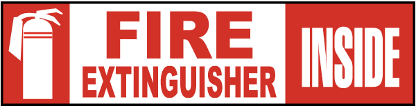 Fire Extinguisher Inside Label