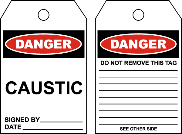 Danger Caustic - Signed By:.. Tag