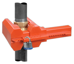 Ball Valve Lockouts available in 2 sizes.