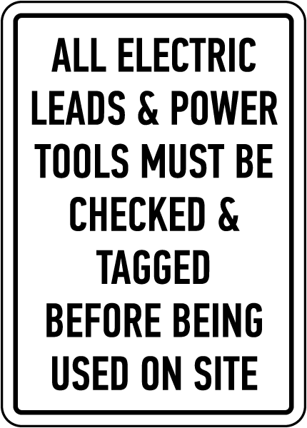 All electric leads & power tools, E2244