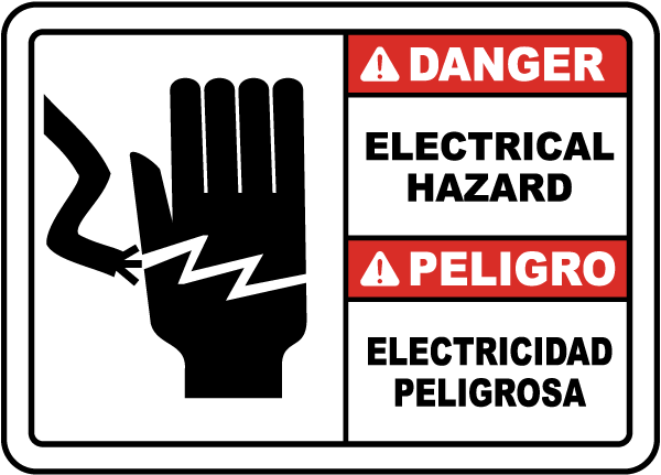 Danger Electrical Hazard sign