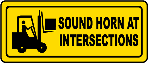 Sound Horn At Intersections label