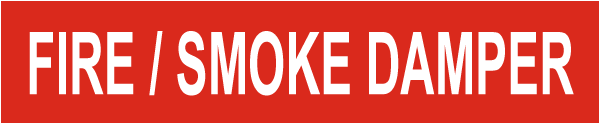 Fire - Smoke Damper Pipe Marker