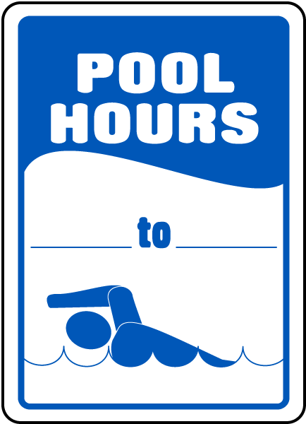 Pool Signs - Recreation Area Signs, Swimming and Pool Signs, F6902