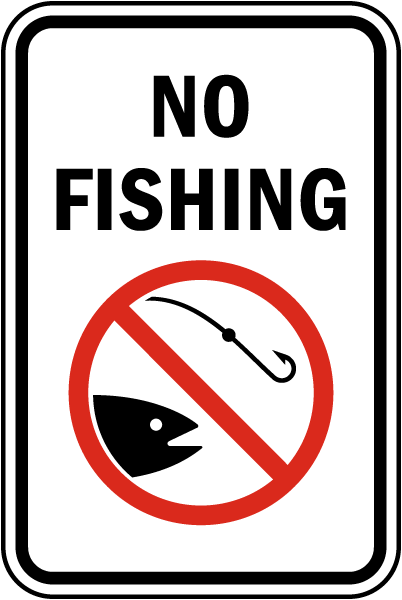 No Fishing sign