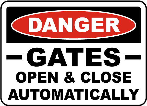 Danger Gates Open and Close Automatically