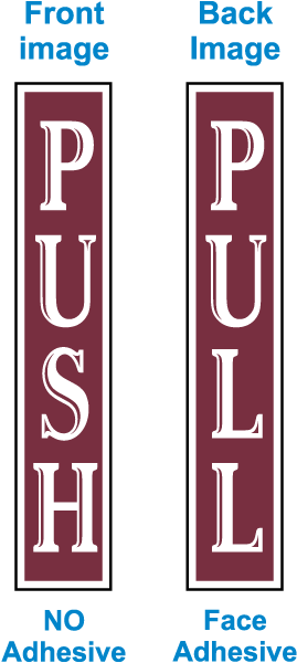 Push - Pull Door Label