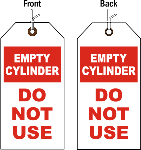 Empty Cylinder Tag