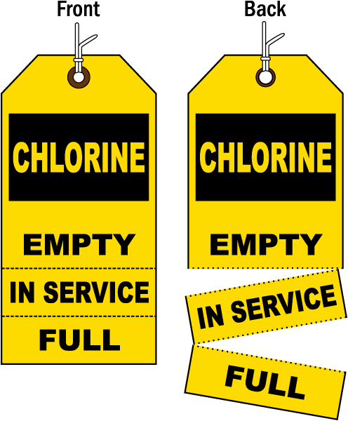 Chlorine Cylinder Tag