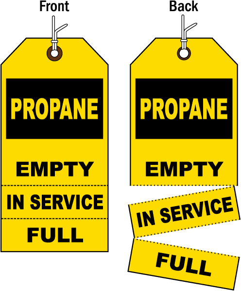 Propane Cylinder Tag