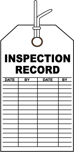 Inspection Record Tag