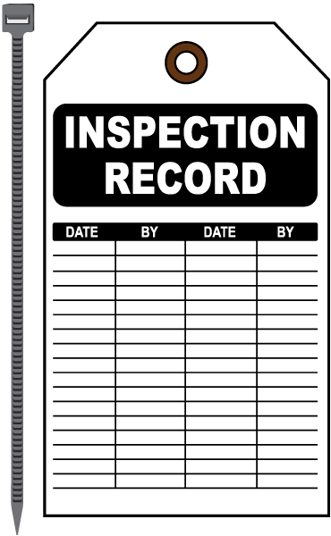 Inspection Record Tag