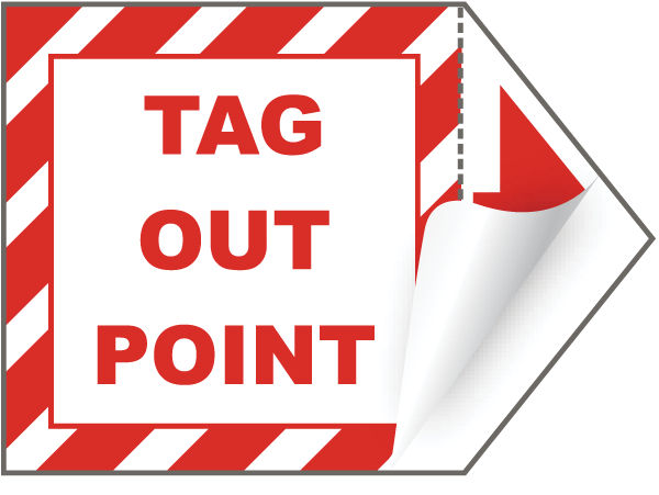 Tag Out Point Label