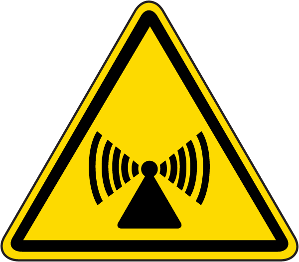 International Non-ionizing Radiation Hazard Symbol Label