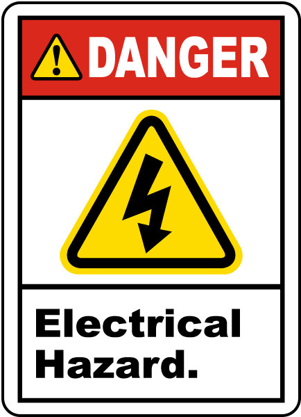 Electrical Hazard label