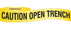 Caution Open Trench Barricade Tape