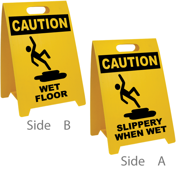 Caution Wet Floor - Caution Slippery When Wet Floor Stand