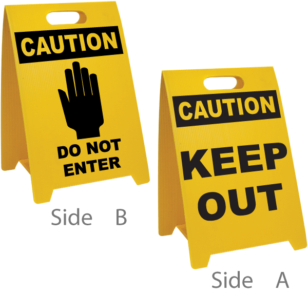 Caution Do Not Enter - Caution Keep Out Floor Stand