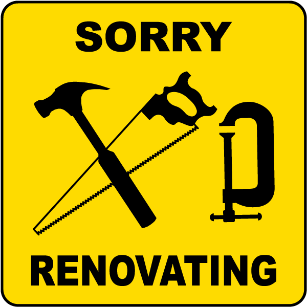 Sorry Renovating Traffic Cone Accessory