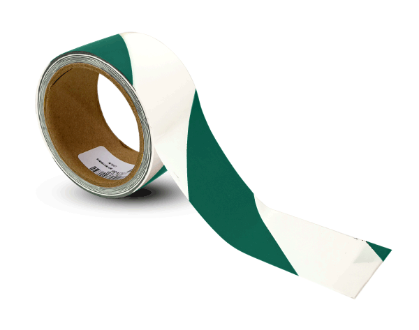 White-Green Striped Tape