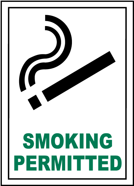 Smoking Permitted Sign