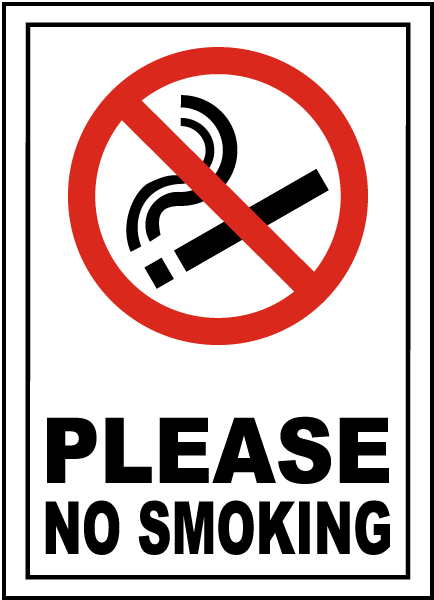 Please No Smoking Sign