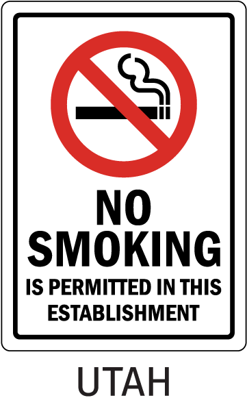 Utah No Smoking Is Permitted In This Establishment