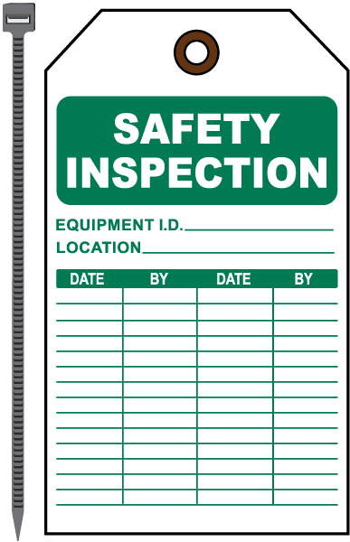 Safety Inspection Tag