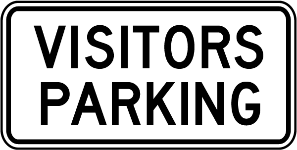 Visitors Parking Sign