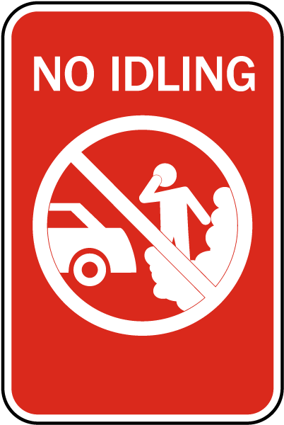 No Idling Sign