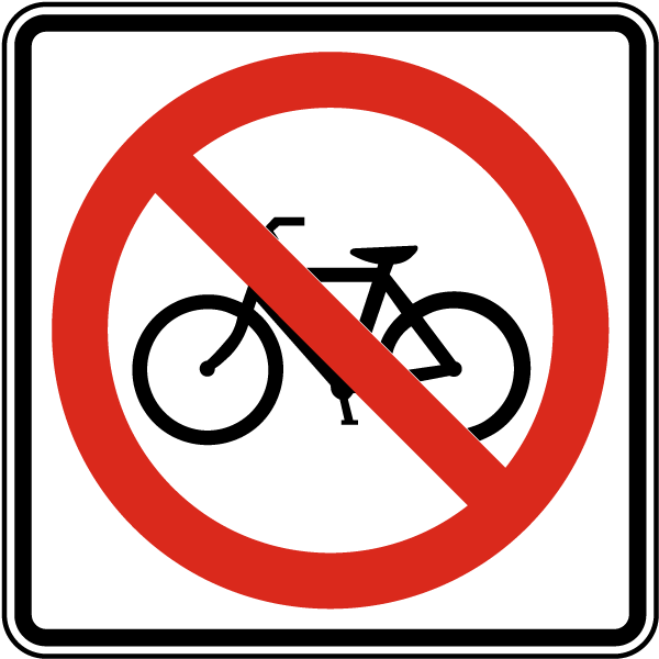 No Bicycle Traffic Sign