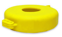 Yellow Valve Lockout available in 5 sizes.