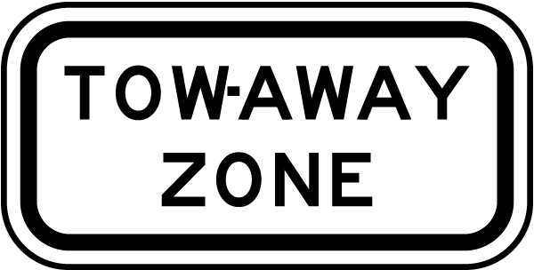 Tow-Away Zone Sign
