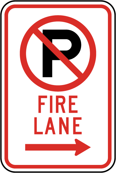 Fire Lane Sign with