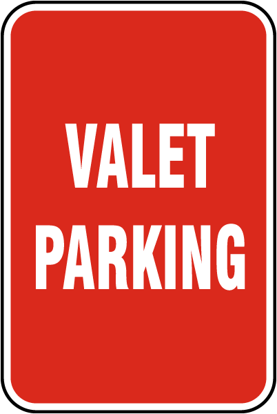 Valet Parking Sign 