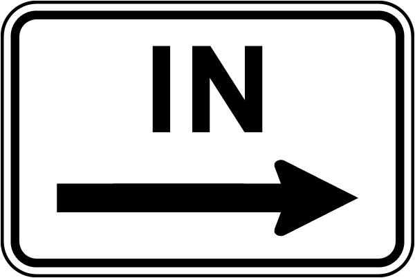 In Sign with right arrow