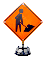 Zephyr Roll-Up Sign Stand with 38lbs Base