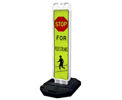 Stop For Pedestrians Sign 