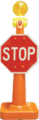 42'' Traffic Cone Kit Stop-Slow Sign/Cone/Light