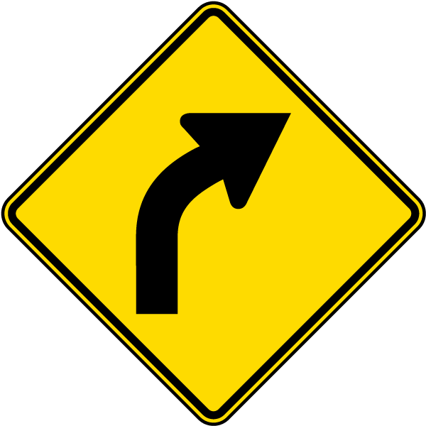 Right Curve Sign