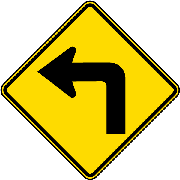 Left Turn Sign