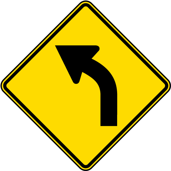 Left Curve Sign
